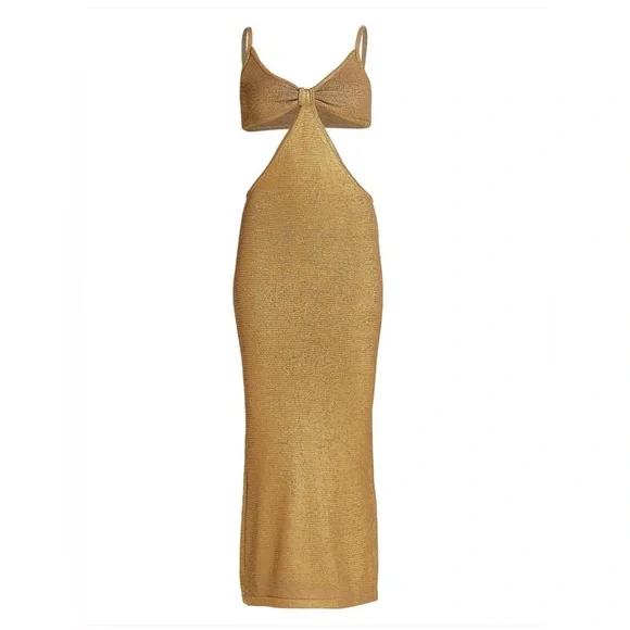 green emerald velvet dress ZION KNIT GOWN